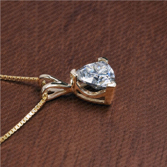 2 CT Trilliant Cut Diamond Charm Pendant For Women, Wedding Pendant, Christmas Gifts, Anniversary Gifts