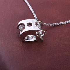 2.5 CT Round Cut Diamond  Charm Pendant   For Women, Christmas Gifts