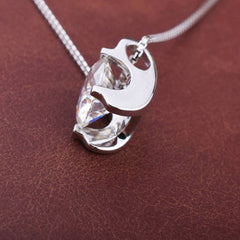 2.5 CT Round Cut Diamond  Charm Pendant   For Women, Christmas Gifts