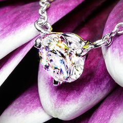 3 CT Round Cut Diamond Charm Pendant For Women, Wedding Pendant, Engagement Pendant