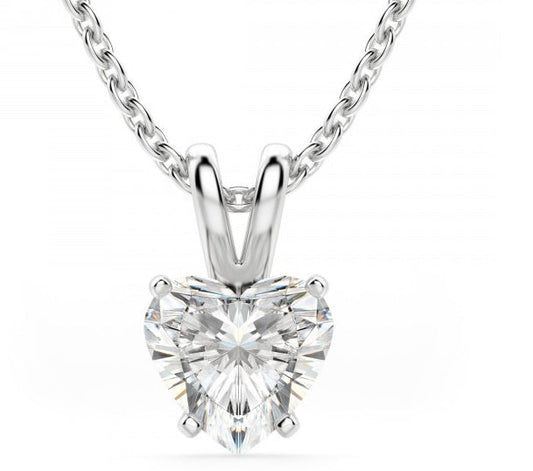 2.5 CT Heart Cut Diamond Charm Pendant For Women, Christmas Gifts, Anniversary Gifts