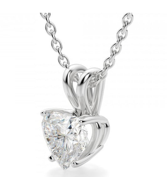 2.5 CT Heart Cut Diamond Charm Pendant For Women, Christmas Gifts, Anniversary Gifts