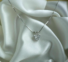 1.5 CT Heart Cut Diamond Charm Pendant For Women, Wedding Pendant, Christmas Gifts, Anniversary Gifts