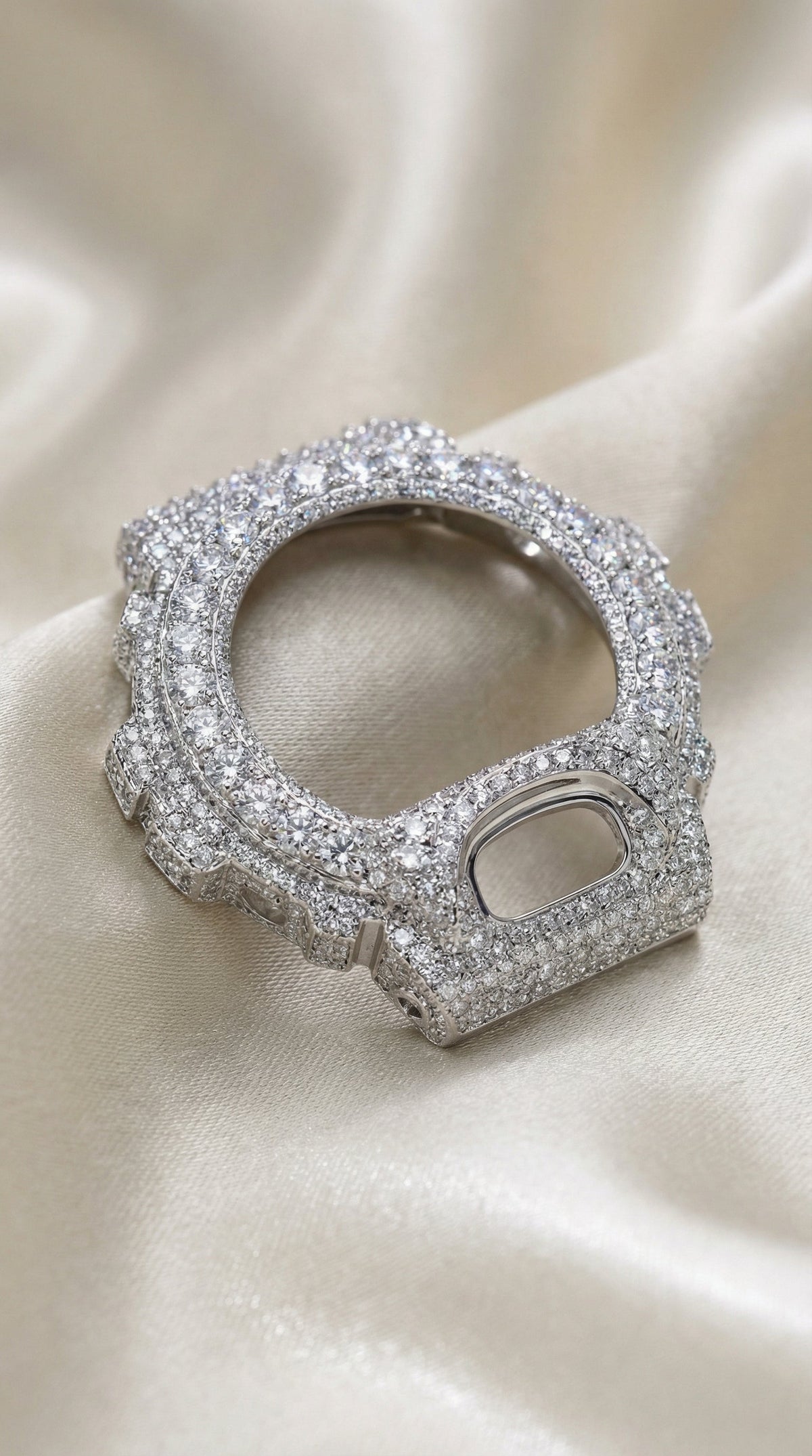 Custom G-Shock Bubble Bezel Upgrade – Fully Iced with VVS Moissanite Diamonds