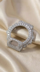 Custom G-Shock Bubble Bezel Upgrade – Fully Iced with VVS Moissanite Diamonds