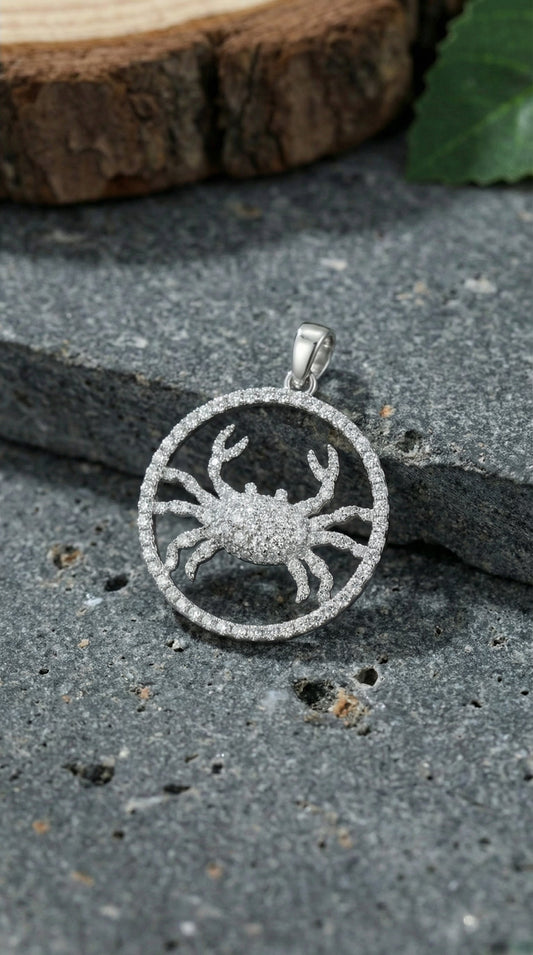 "Cancer" Constellation Charm – Moissanite Diamond Elegance