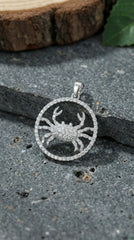 "Cancer" Constellation Charm – Moissanite Diamond Elegance